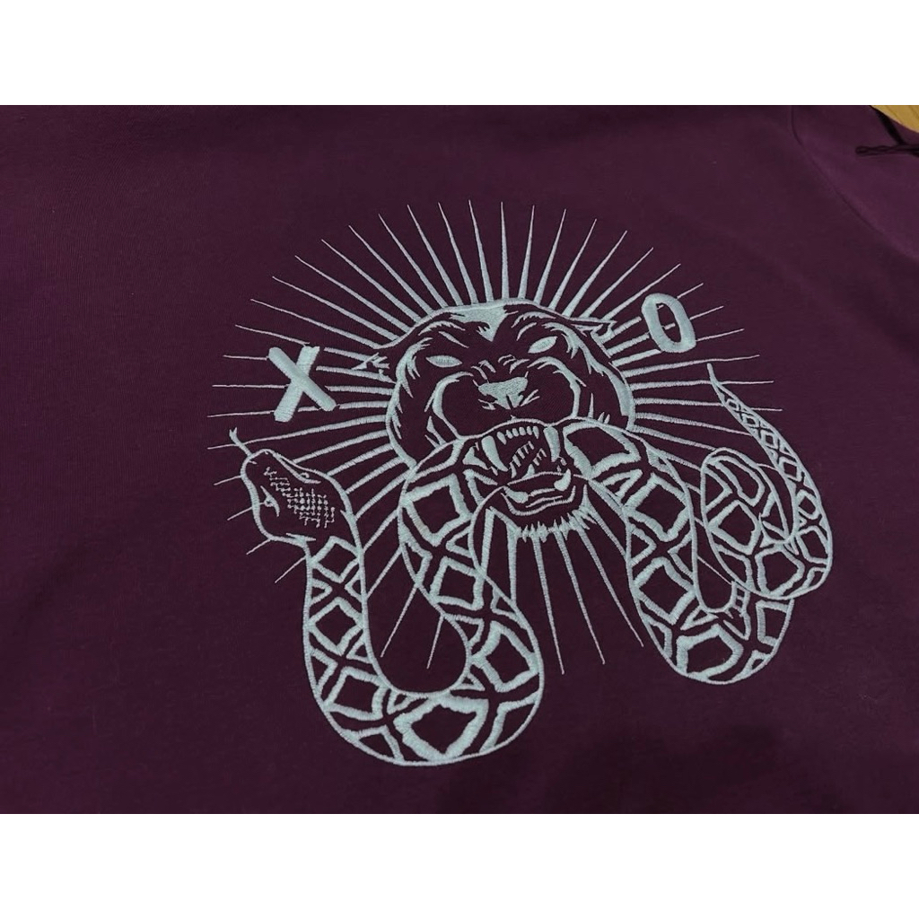 ORIGINAL The Weeknd x H&M XO Hoodie Tiger and Snake Big Logo Purple Sweatshirt Sz M