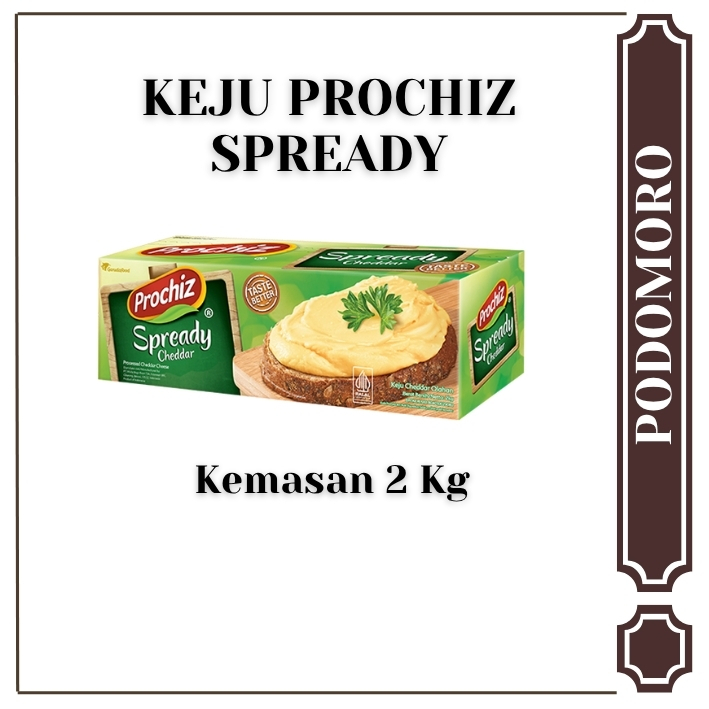 

Prochiz Spready 2 Kg KEMASAN ASLI PABRIK / Keju Spready Prochiz