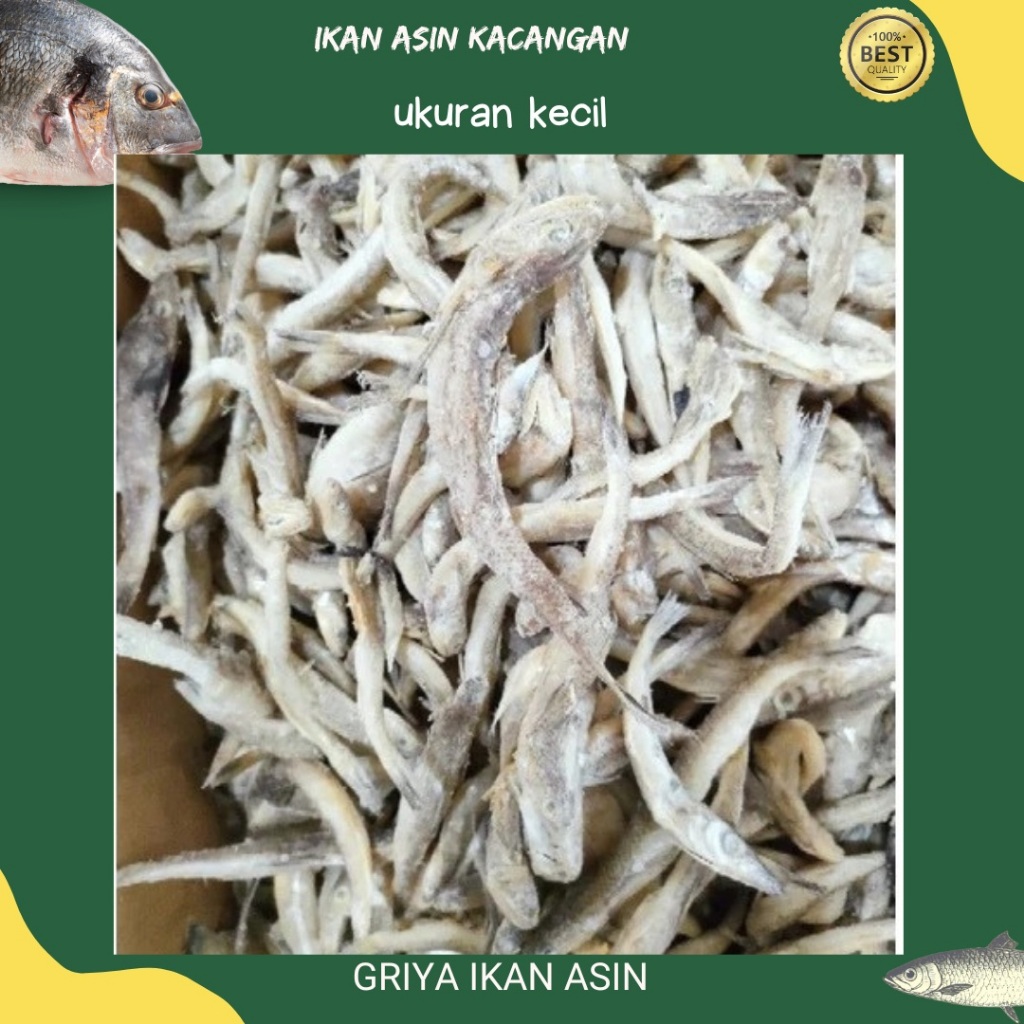 

Ikan Asin Kacangan Kering 1kg / Ikan Asin Kacangan