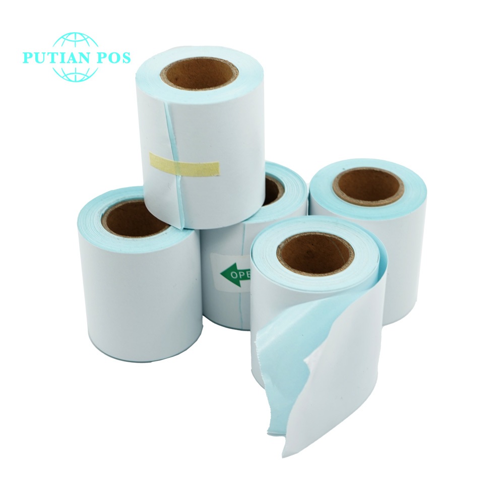 

PUTIAN POS Stiker Label Berkelanjutan 55×50mm Stiker Label Termal Kertas Termal untuk Printer Termal