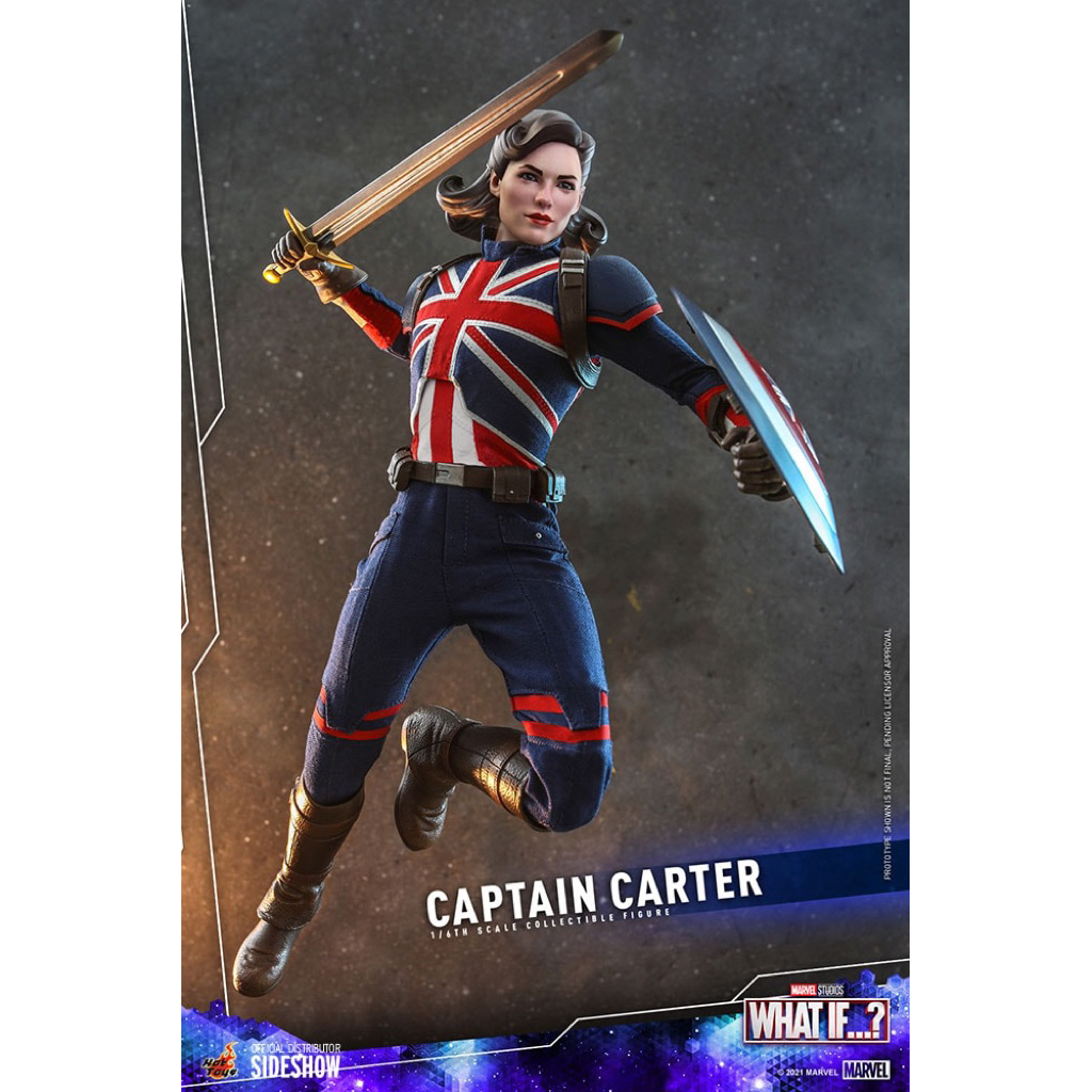 Hot Toys 1:6 | Captain Carter Peggy Carter Marvel What If | Television Masterpiece Series Action Fig