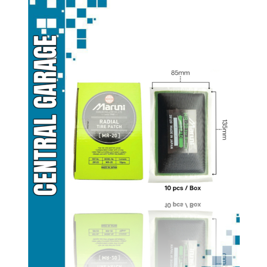 Maruni Radial Tire Patch MR-20 Box - Karet Tambal Ban Tubeless