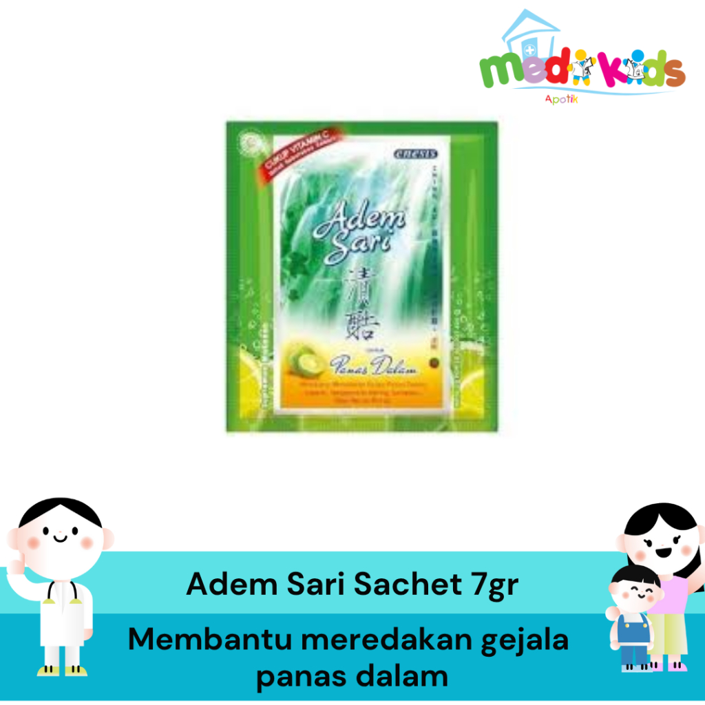 

Adem Sari Sachet Untuk Panas Dalam Penyegar isi 5 sachet