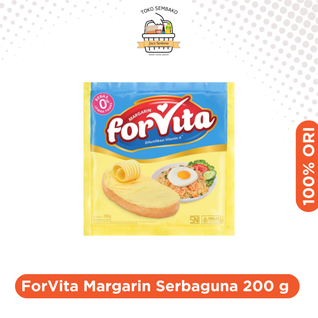 

FORVITA Margarin Sachet 200 gram Mentega Serbaguna
