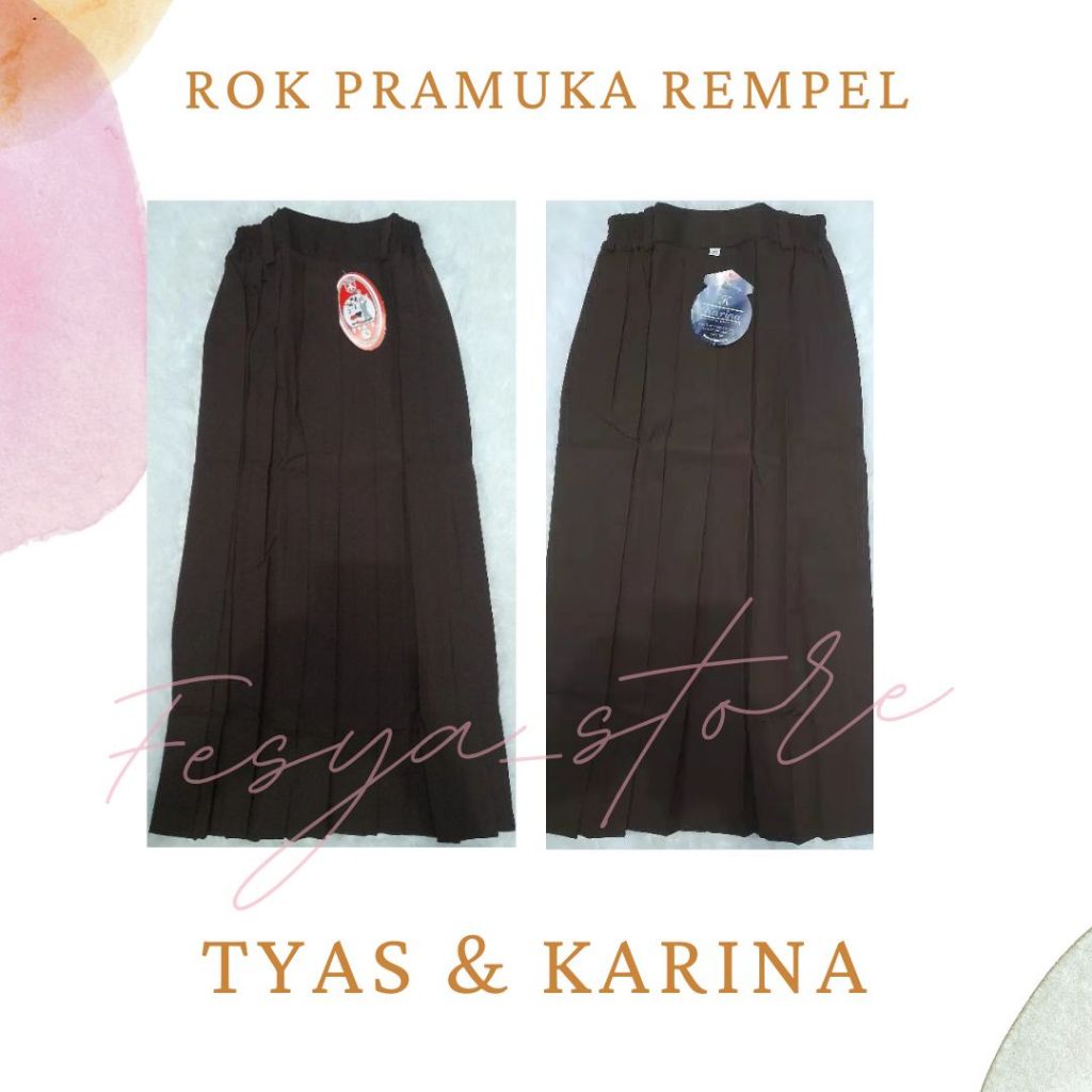 Rok Pramuka Rempel, Rok Pramuka, Rok Panjang Pramuka, Rok Rempel, Rok Tyas