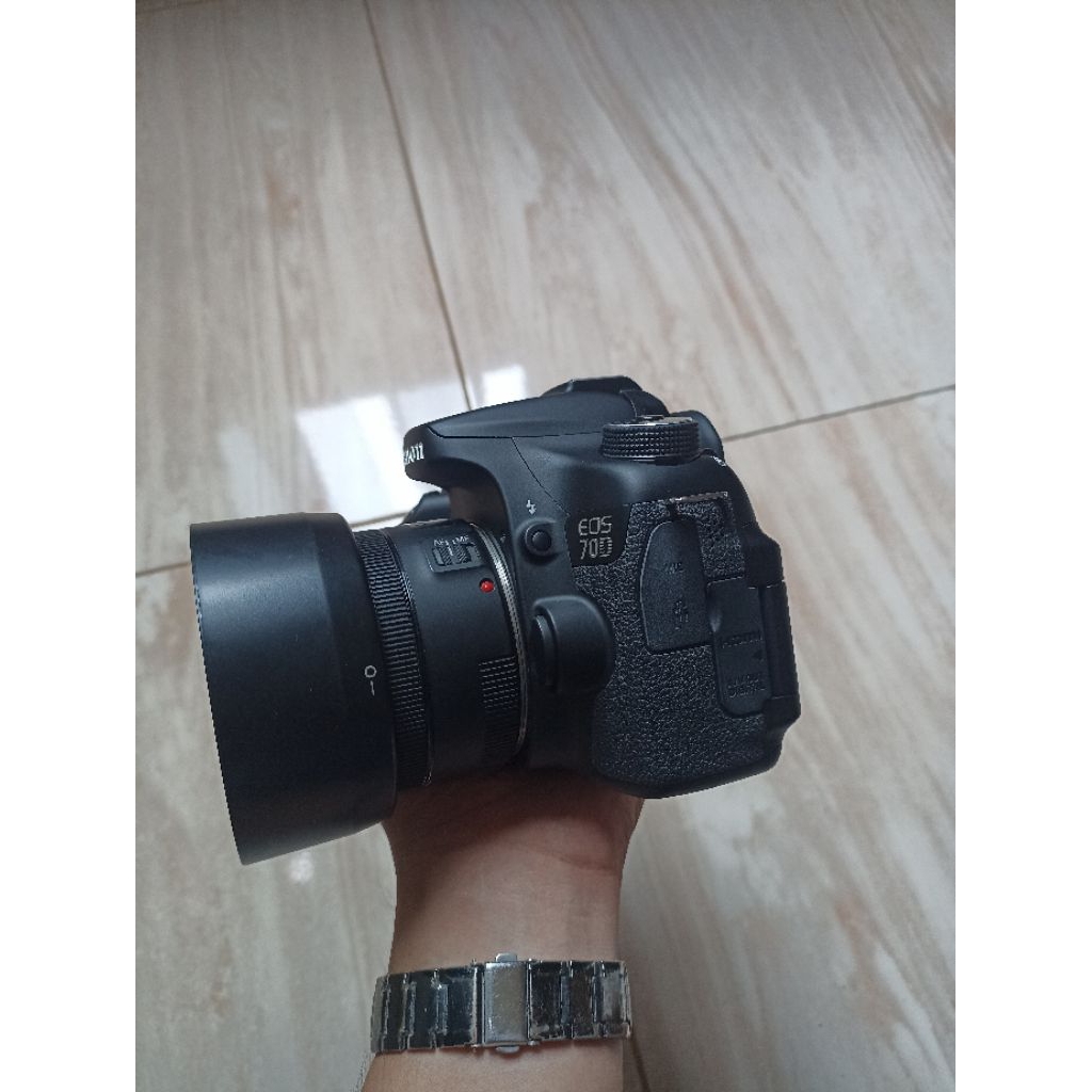 Kamera Second Canon 70D+Lensa FIX 50MM STM PAKET BOKEH
