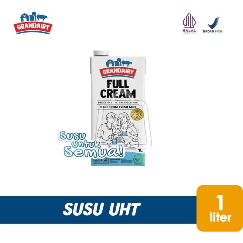 

Grandairy Susu UHT Full Cream Milk 1000ml