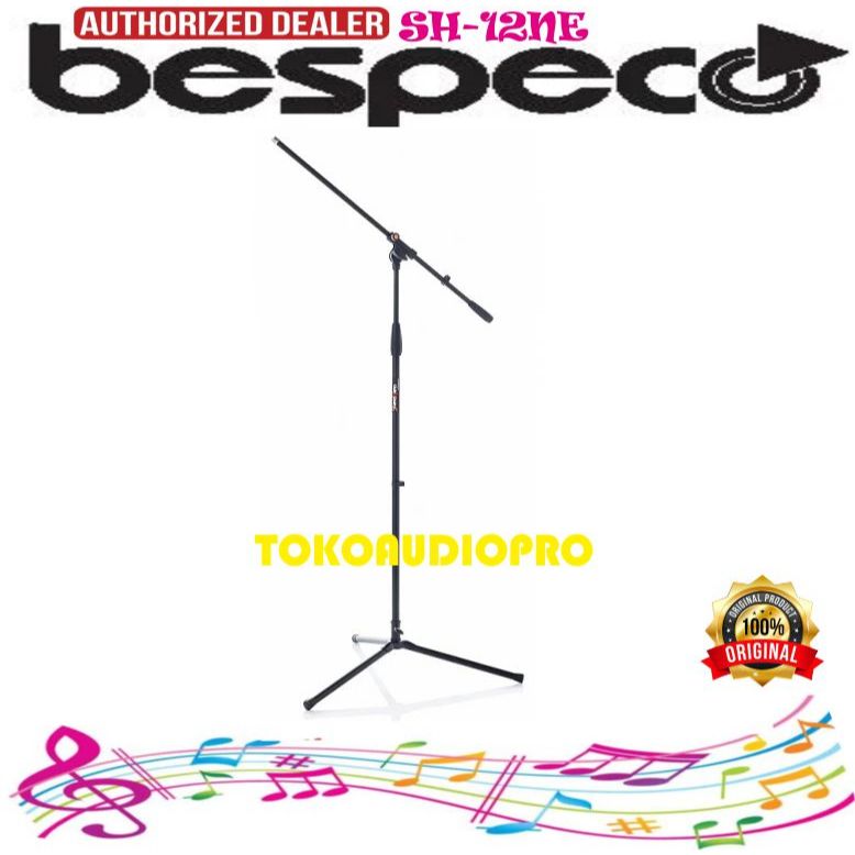 Stand Mikrofon Bespeco SH12NE Microphone Boom Stand Mikrofon Bespeco SH-12NE