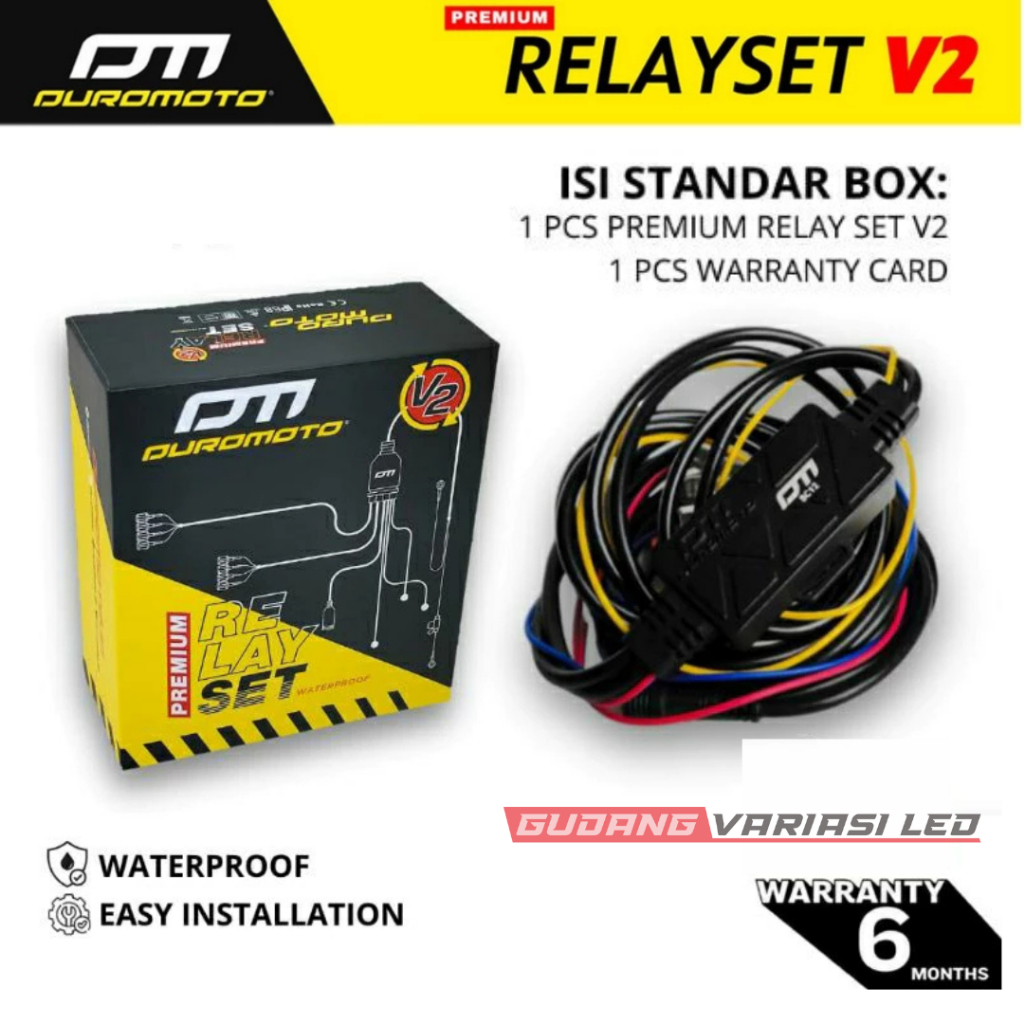 RELAY SETT DUROMOTO DM ORIGINAL FOR M1 X1 M3  Lampu Sorot Touring