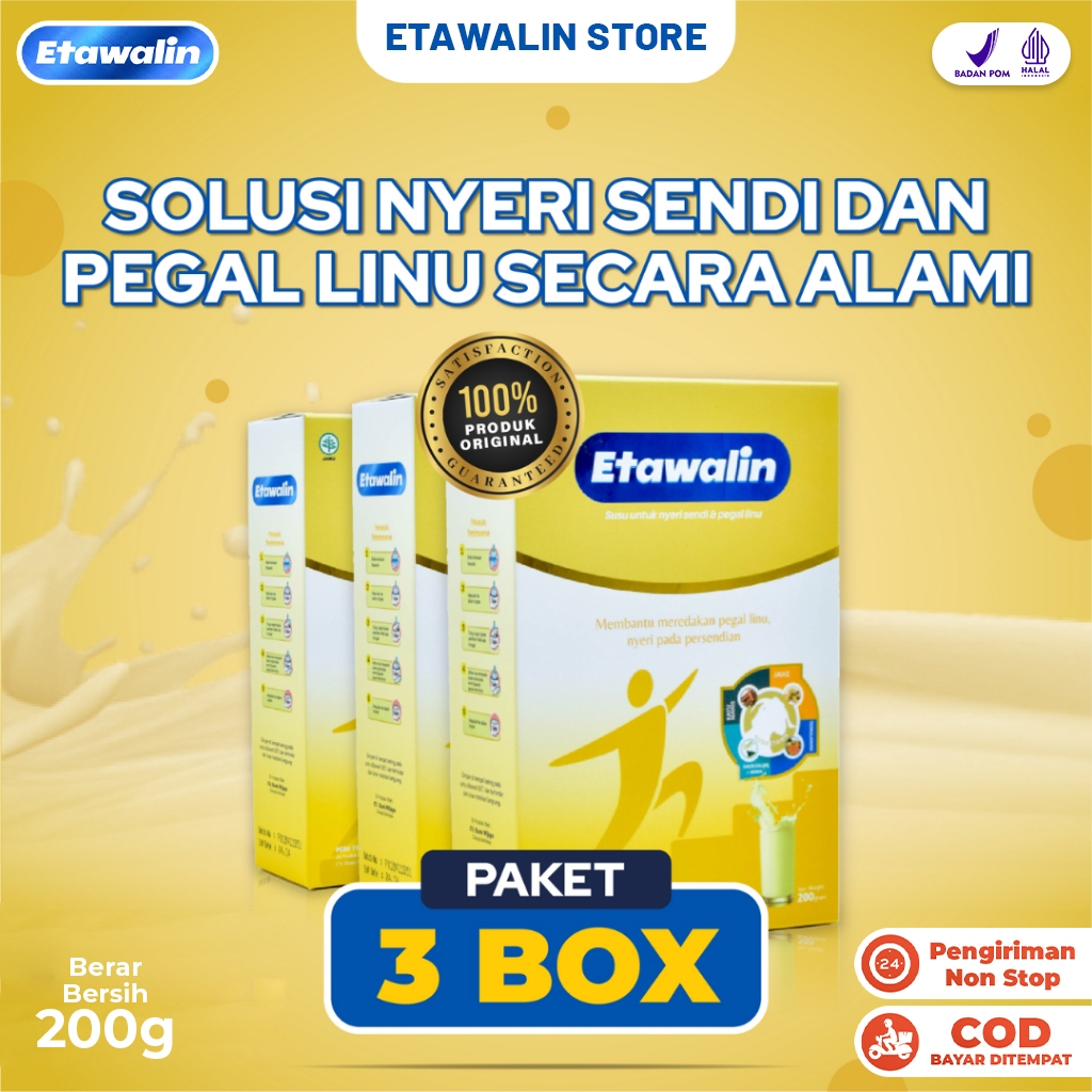 

Susu Etawalin - Paket 3 Box Untuk Atasi Asam Urat Radang Nyeri Sendi Pegal Linu 100% Original