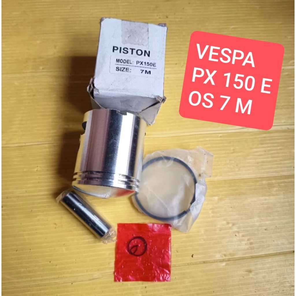 piston seher seker plus ring pir  set Vespa PX 150 E PX 150 E PX E  OS 7 m