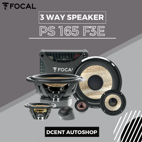 Speaker 3-Way Separate Kit - Focal PS 165 F3E - 3 Inch Midrange - 6.5 Inch Woofer - Speaker 3-Way Mo