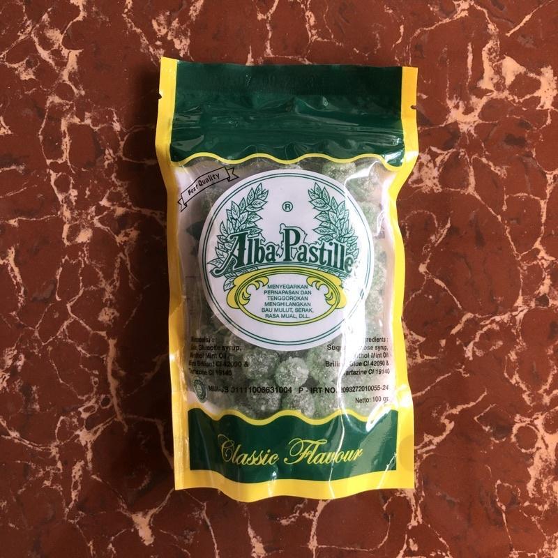 

Permen Alba Pastilles Candy Rasa Mint 100 Gram Hijau Green Makanan Manis Permen Manisan