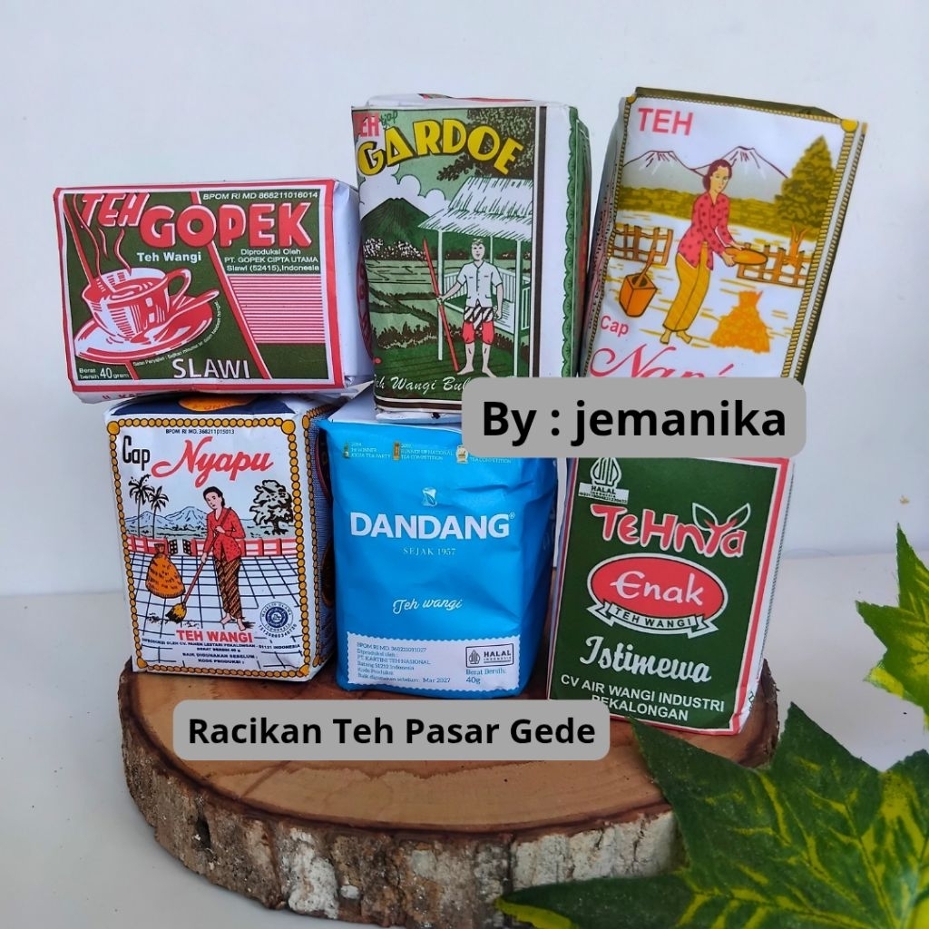 

Teh Racikan Khas Solo isi 6 pcs 6D (teh enak, dandang, napen, nyapu, gopek, gardu)