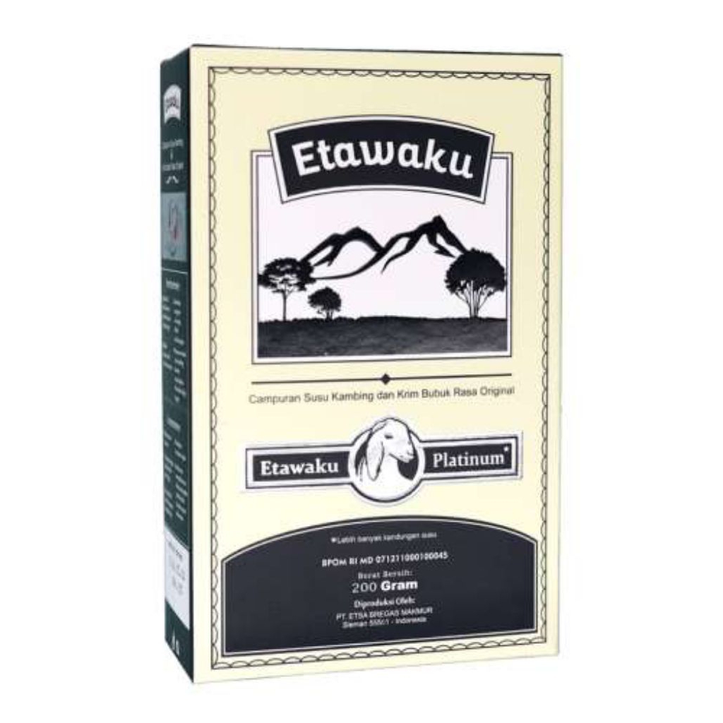 

SUSU ETAWAKU PLATINUM ORIGINAL 200GR - SUSU KAMBING ETAWA UNTUK PARU PARU DAN SESAK NAFAS