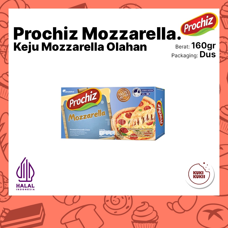 

Keju PROCHIZ Mozzarella 160gr | Keju Mozzarella Olahan Prochiz 160 gram
