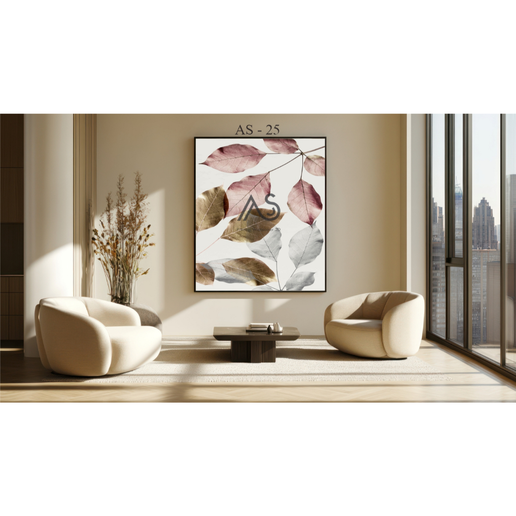 Wallpaper Dinding 3D Custom Motif Bunga Pemandangan - wallpaper dinding murah - wallpaper mushola - 