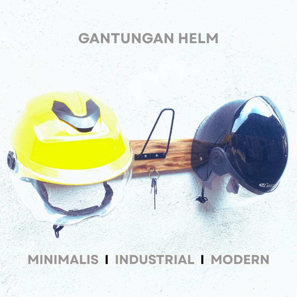 Rak Helm Gantungan Helm Tempel Dinding