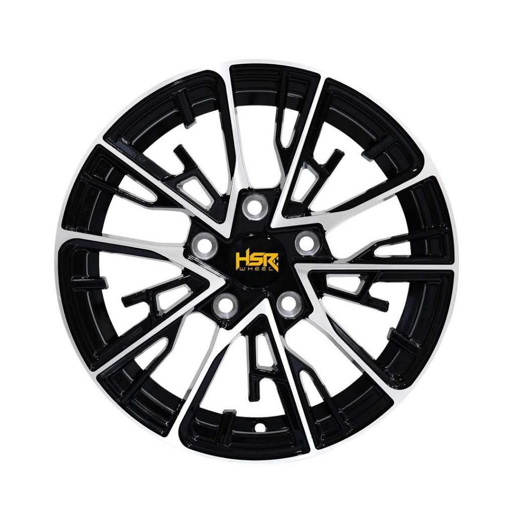 Hsr Wheel - Velg Hsr Banua R15 H5X114 Black Machine Face