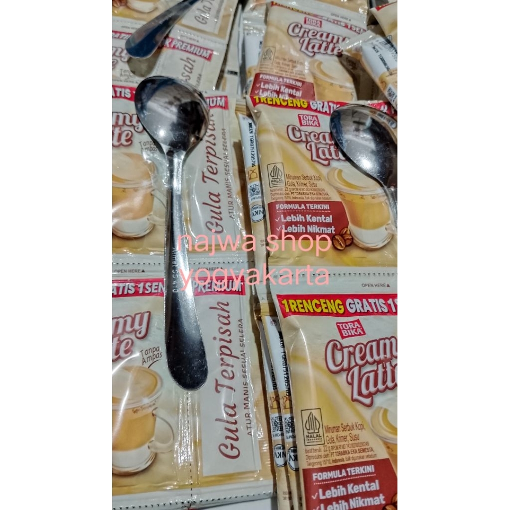 

N_S_Y Torabika Creamy latte isi 10sachet GRATIS SENDOK