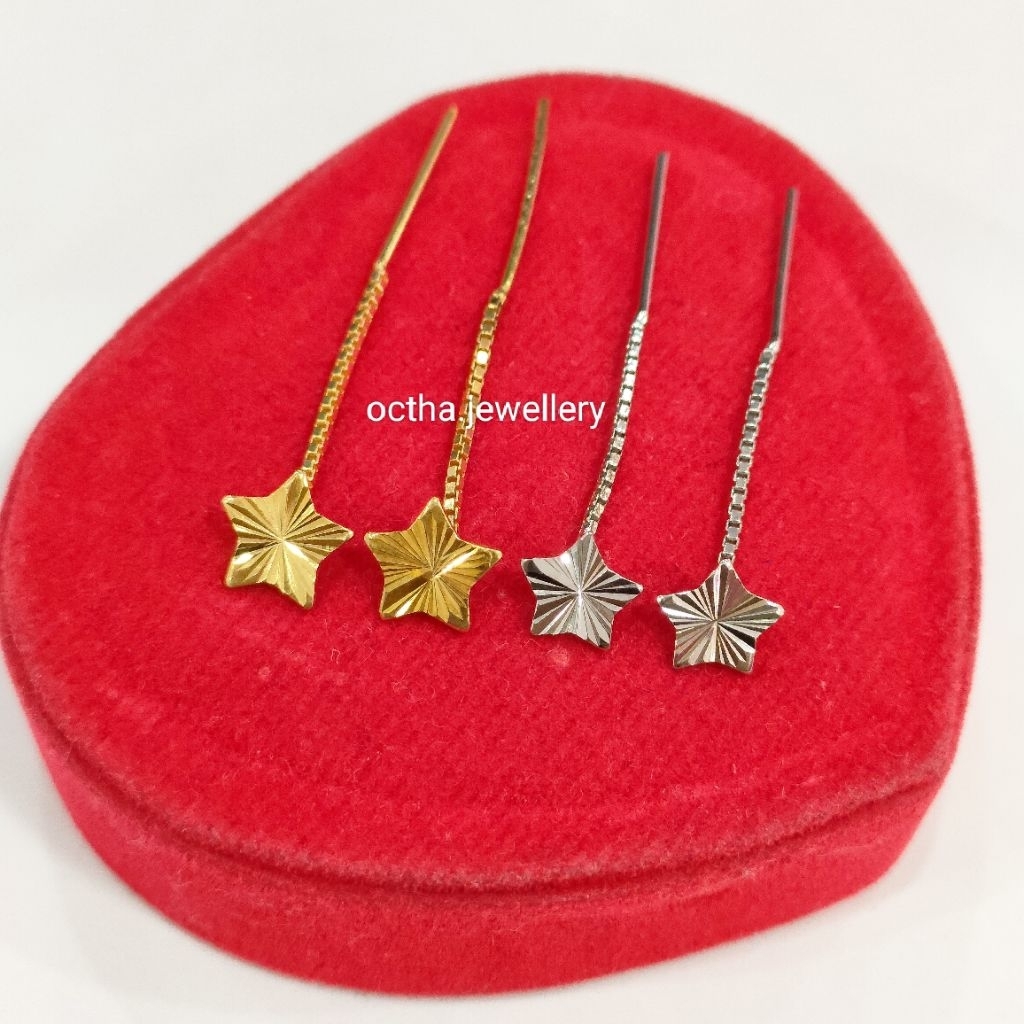 Anting Jarum Perak 925 Asli