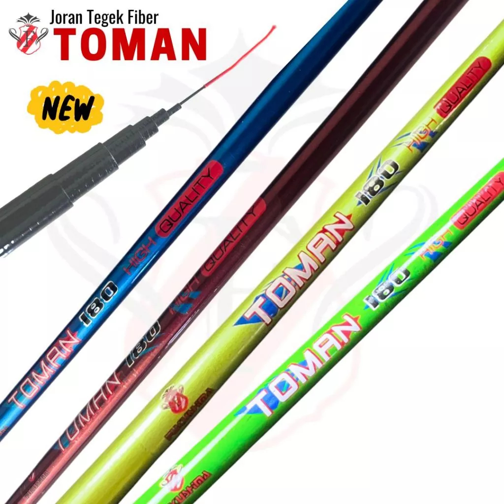 Joran Tegek Fiber 180 210 240 300 360 450 540 630 cm Toman FUKUSHIMA
