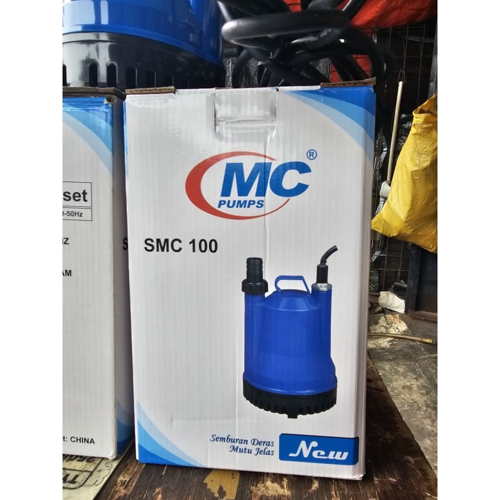 pompa celup kolam koi 100watt - pompa rendam air bersih merk MCPUMP DABAVON non otomatis SMC-Q2006 /