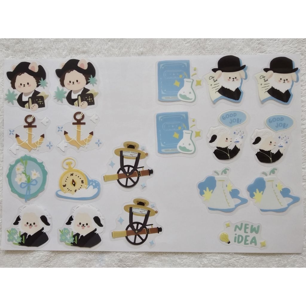 

(Baca Deskripsi) Famous Astronomer & Famous Scientist Sticker Flakes