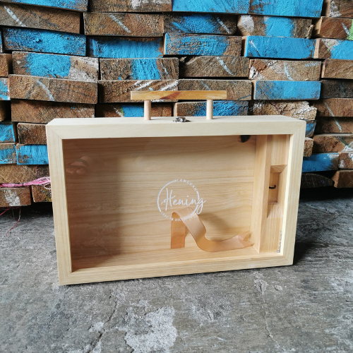 Box Album Custom + Pegangan Kayu