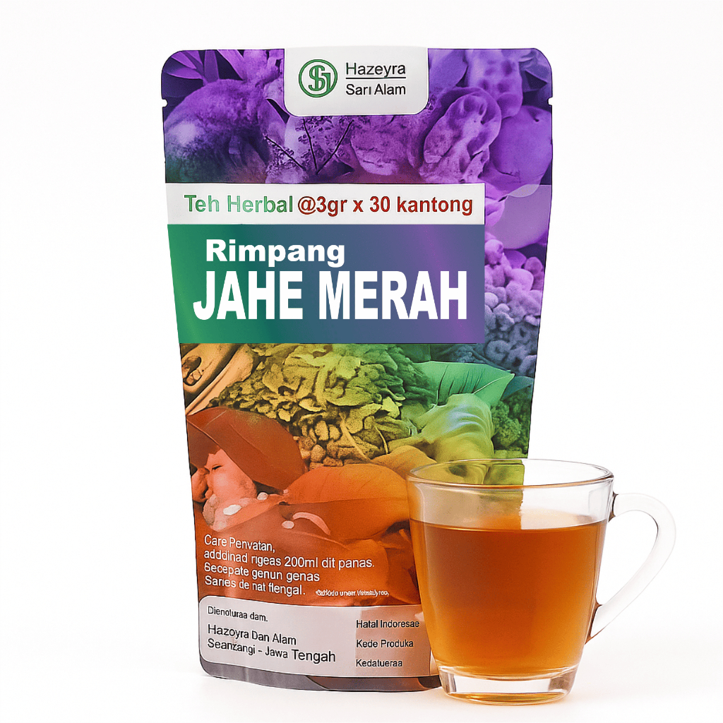 

TEH HERBAL RIMPANG JAHE MERAH ISI 30 PCS