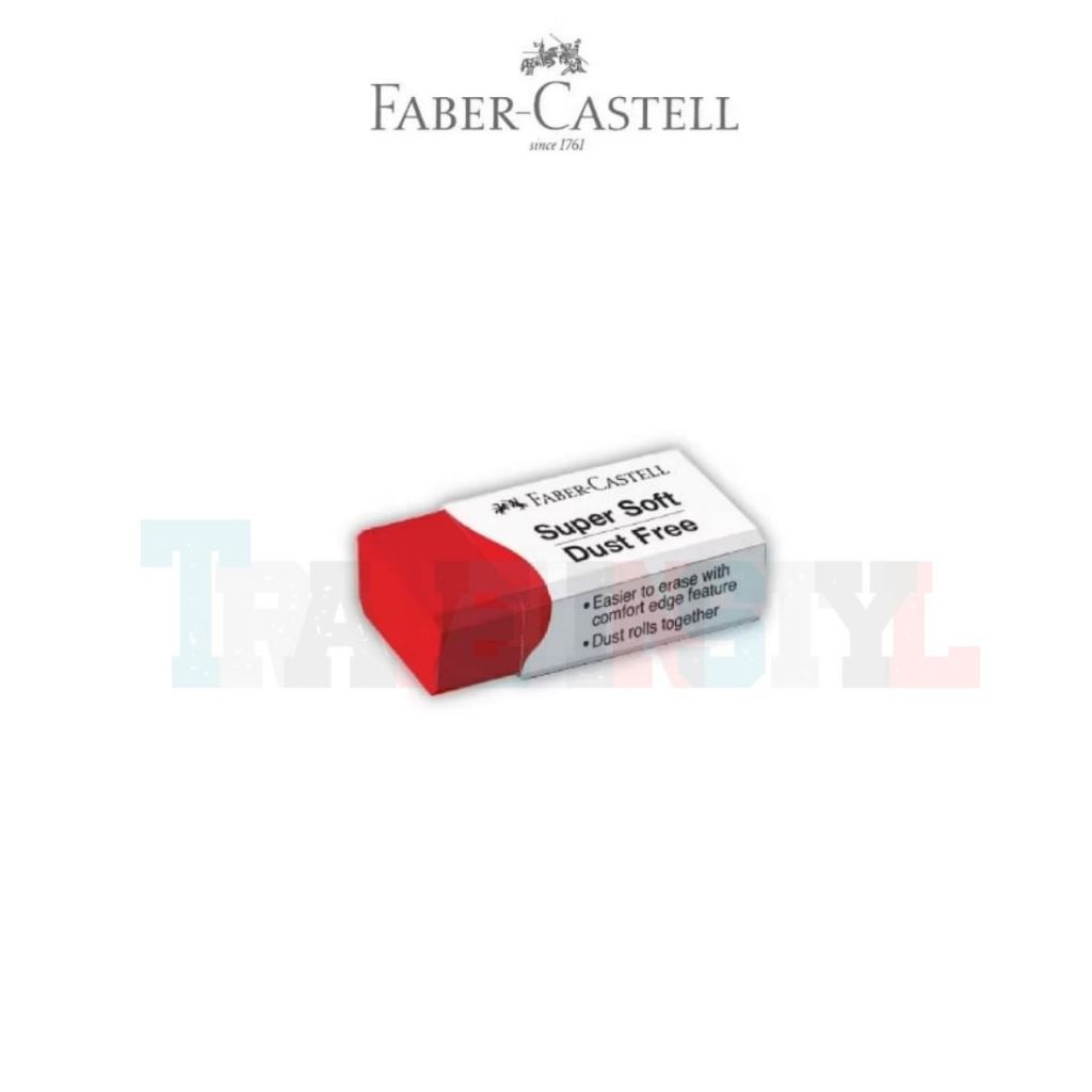 

Penghapus Faber Castell warna Merah Dust Free Eraser