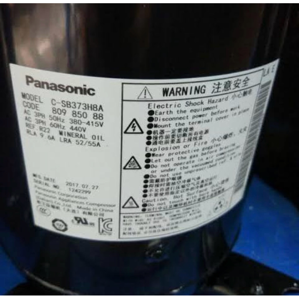KOMPRESOR AC PANASONIC C-SB373H8A | KOMPRESOR AC PANASONIC 5PK R22
