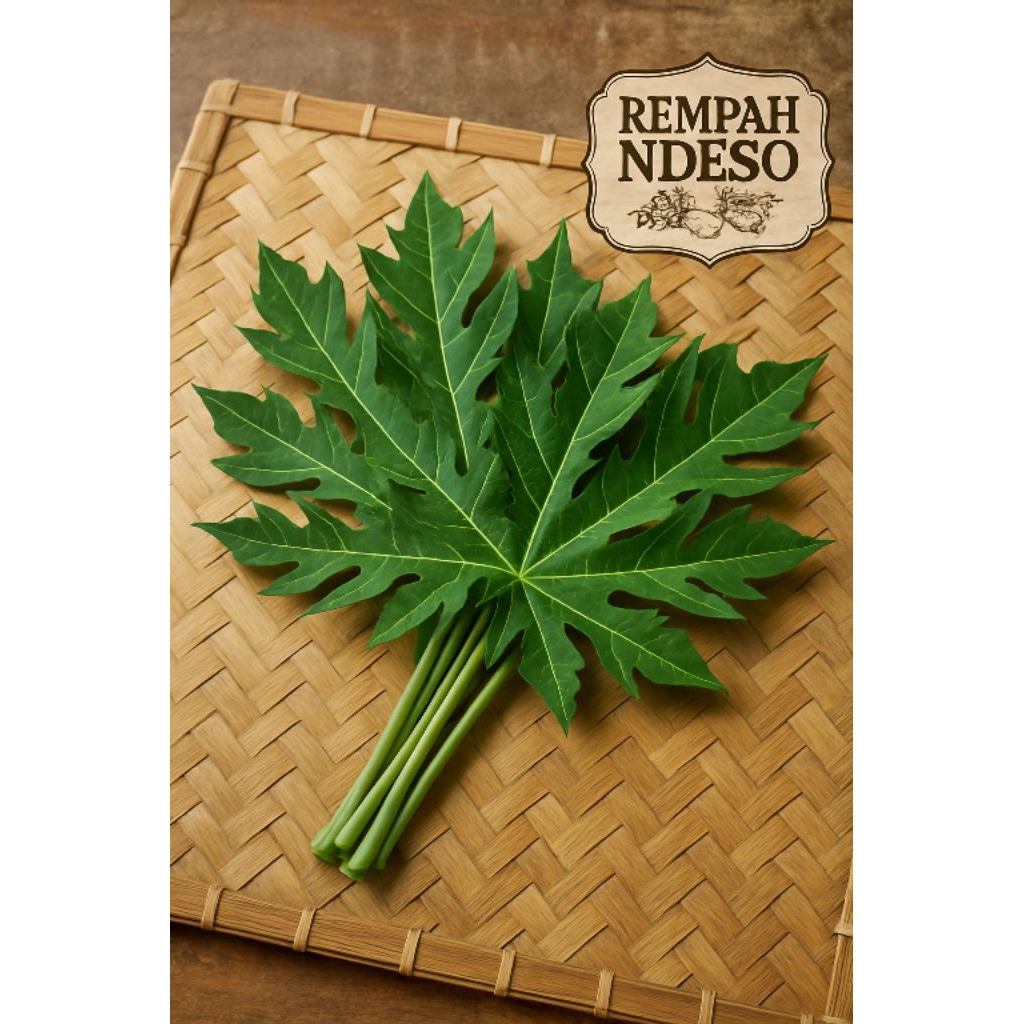 

Daun Pepaya Segar Asli Kampung 1Kg | Rasa Pahit Pas | Obat Herbal