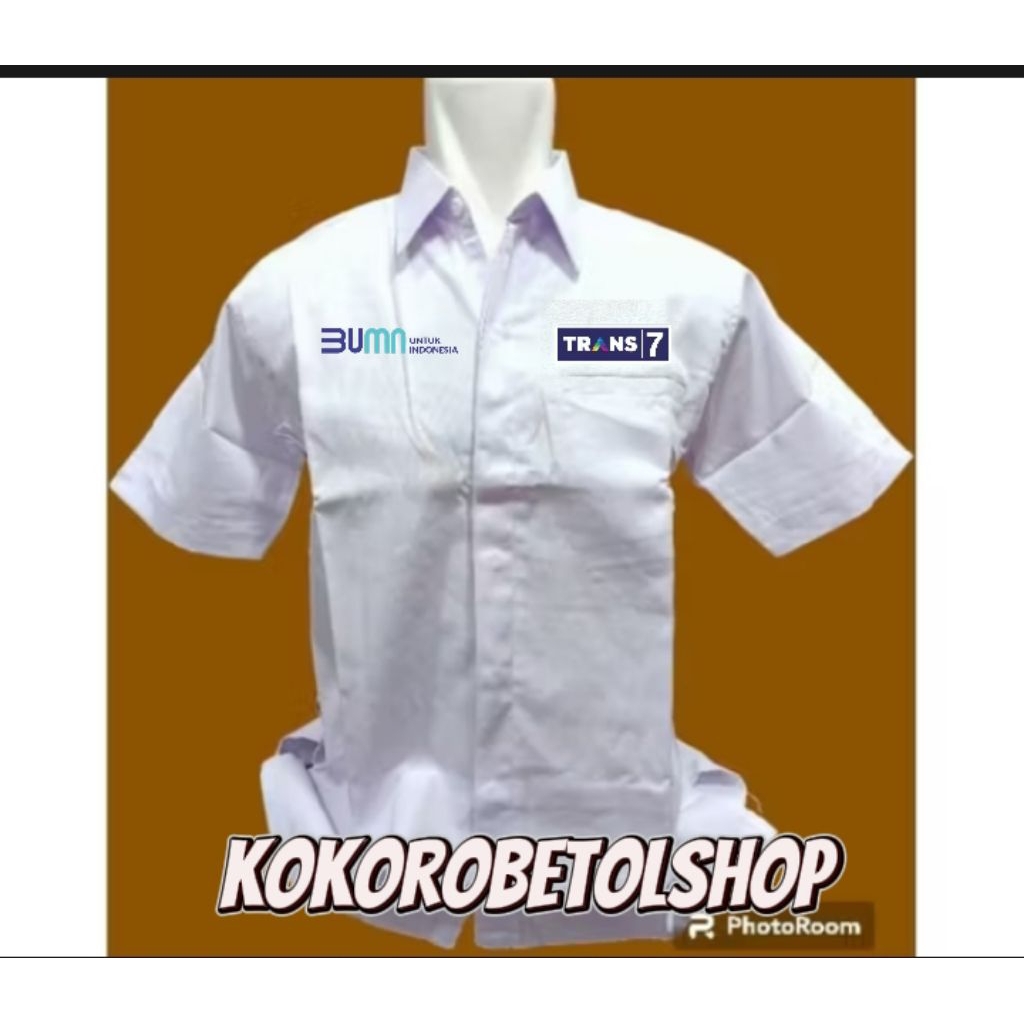 Kemeja TRANS7 SERAGAM KERJA TRANS7 COSTUM LOGO