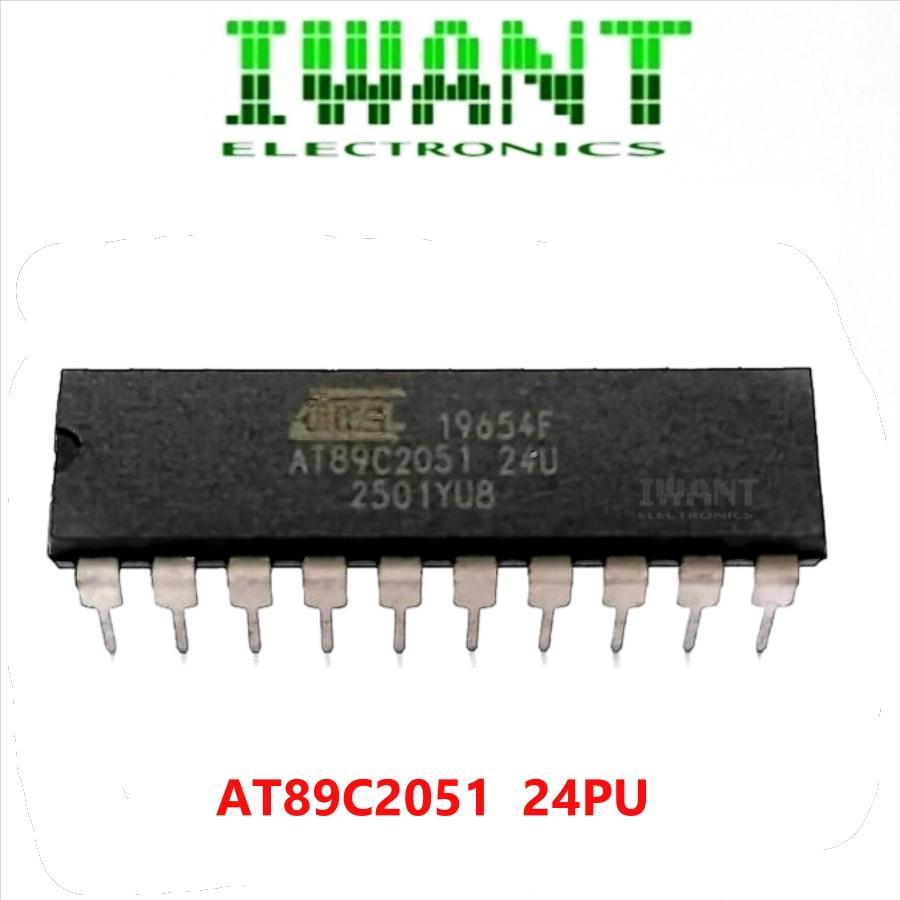 89C2051 IC 89C2051 ATMEL AT89C2051-24 PI -24 PU IC AT89C2051 24U DIP-28 PIN