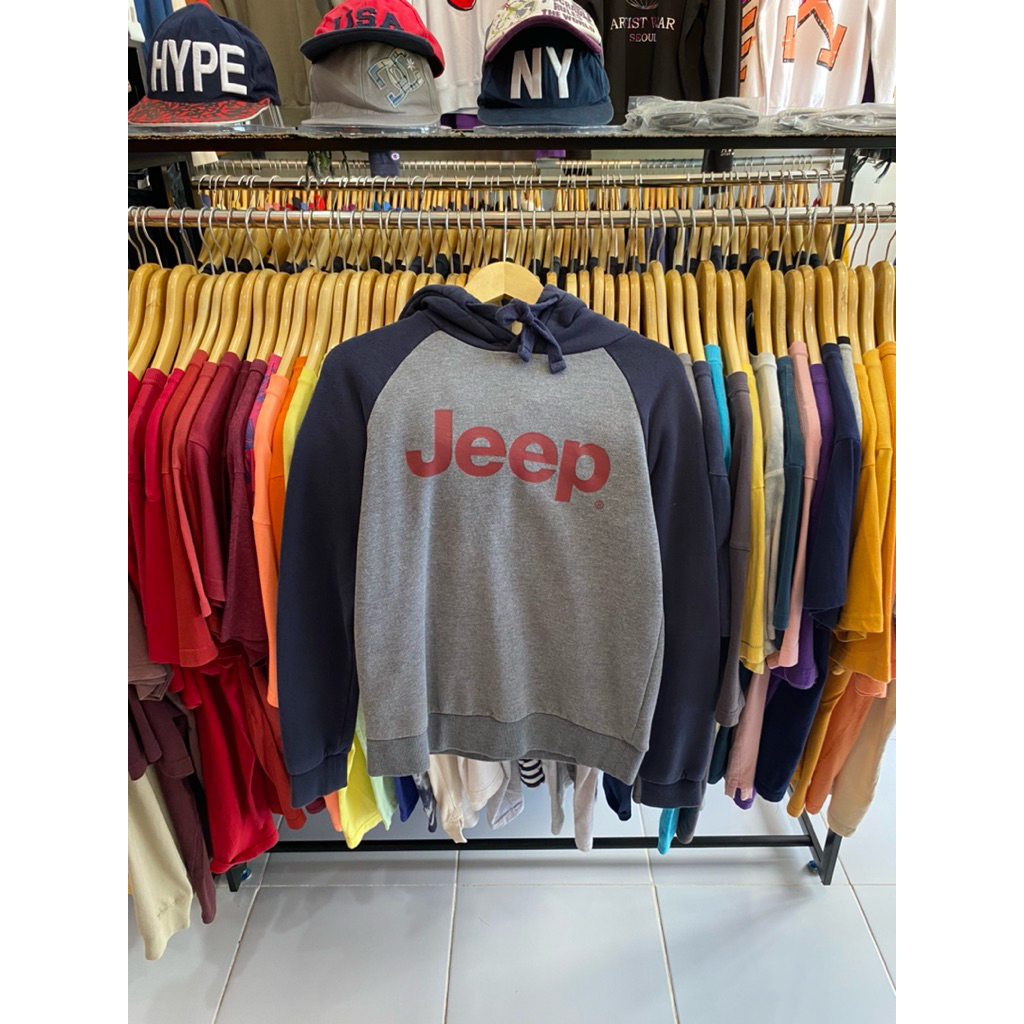 HOODIE JEEP ABU NAVY SECOND BRANDED