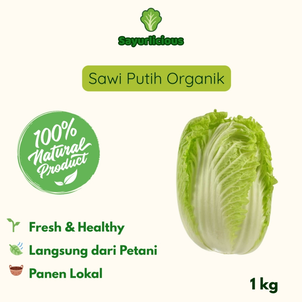 

Sawi Putih Organik Panen Lokal 1kg