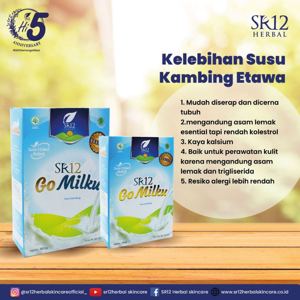 

Gomilku SR12 Susu Kambing Etawa Go Milku SR12 Susu Etawa Original Dengan ekstrak Ikan Gabus