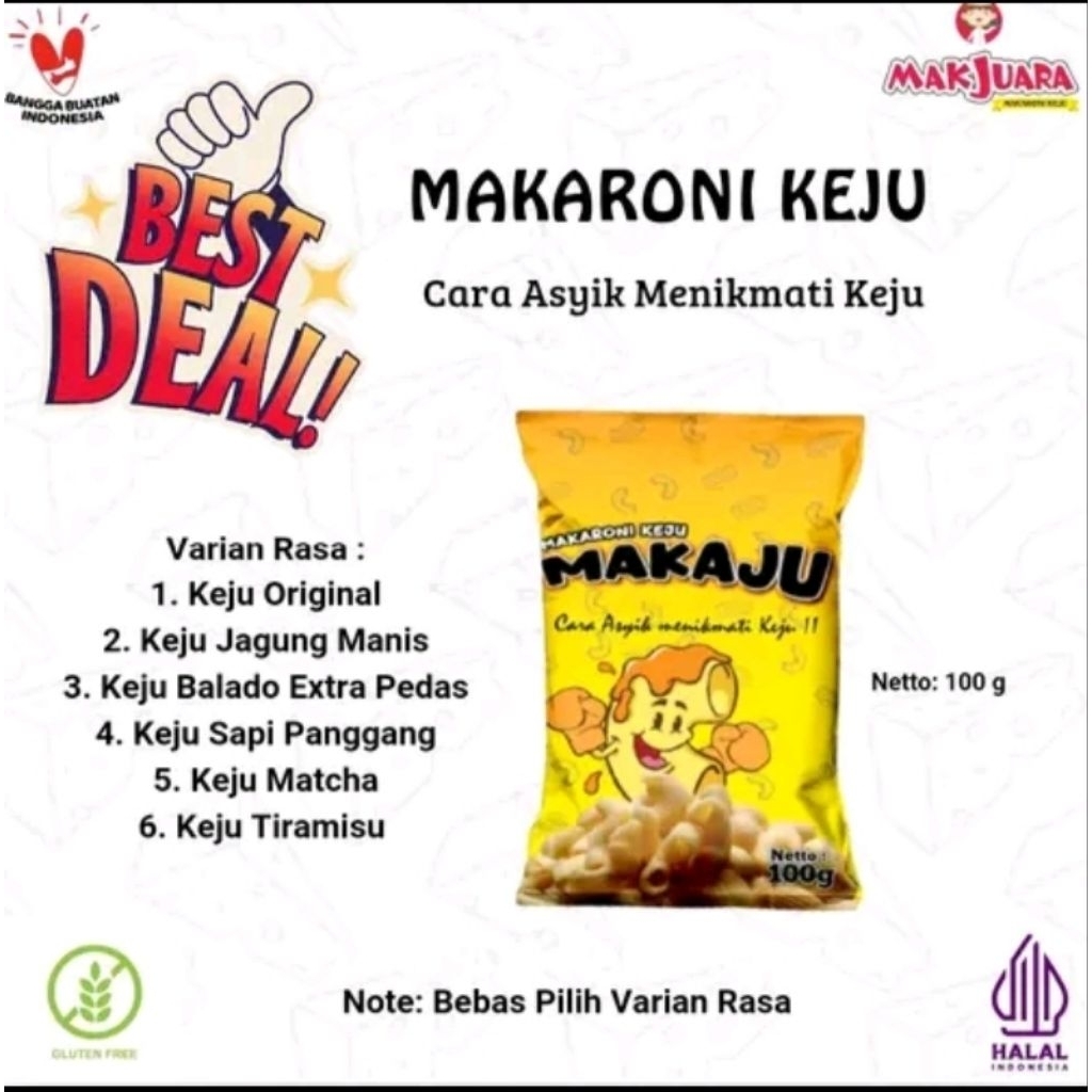 

Camilan Makaroni Keju MAKAJU