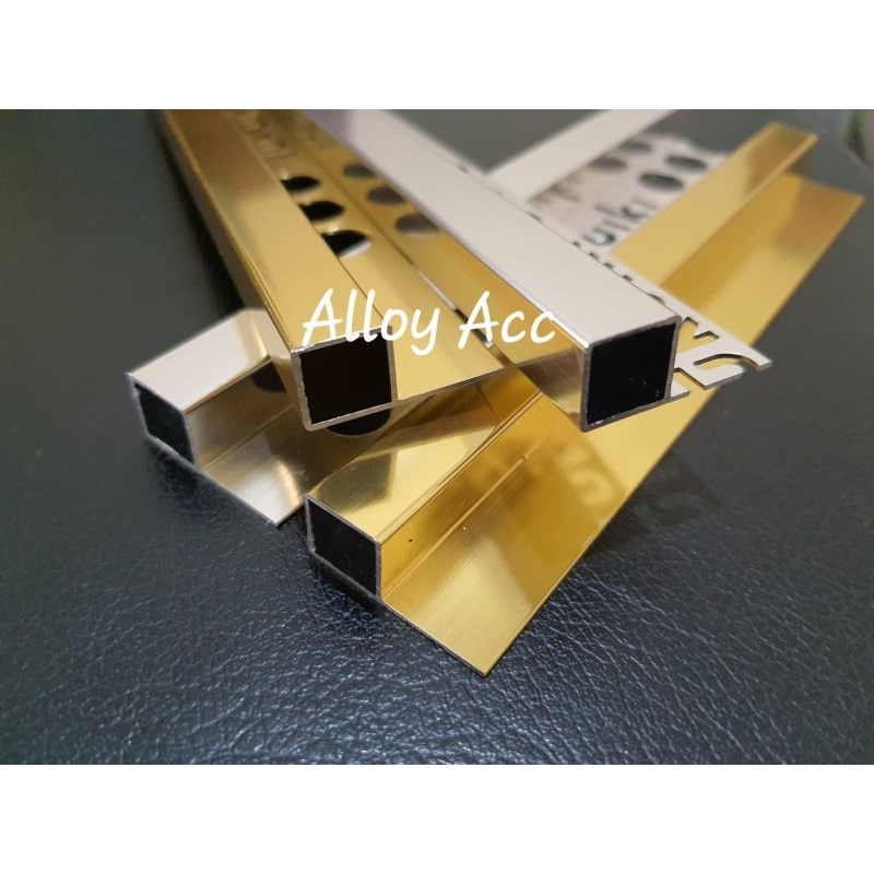 Tile Trim Aluminium / Kuku Macan Aluminium SQUARE