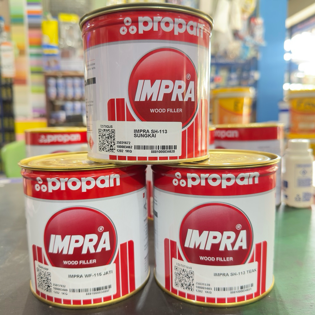 Impra Wood Filler Dempul Kayu Impra Ukuran 1 kg