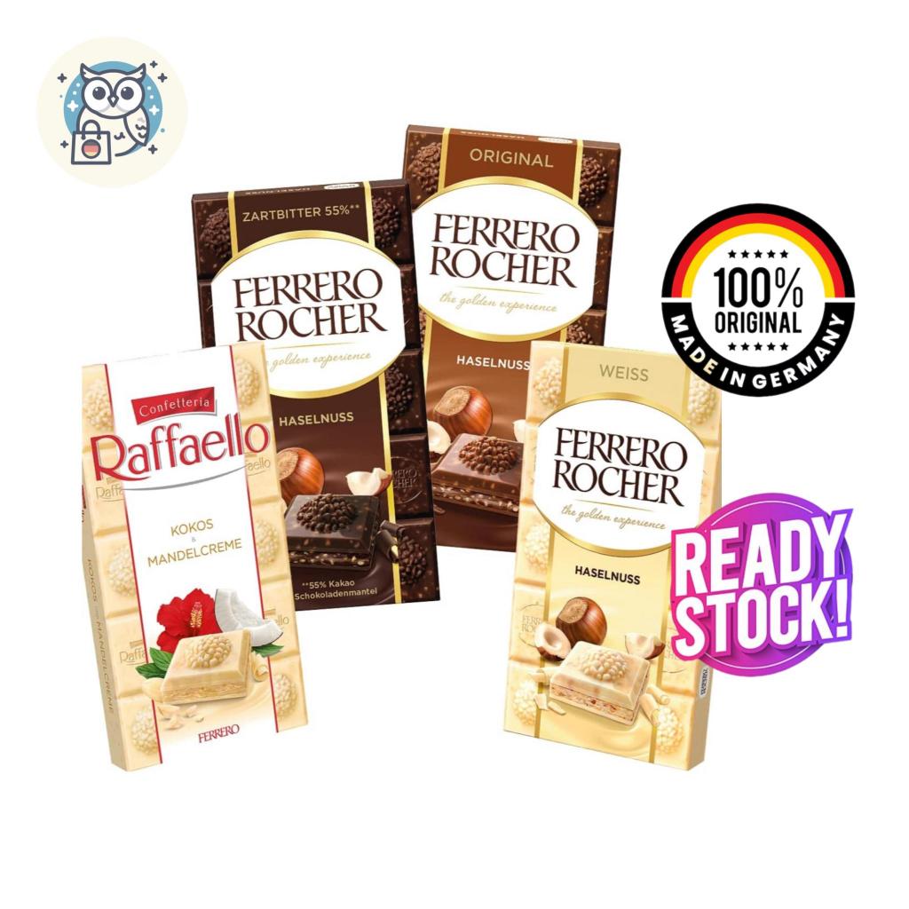 

Ferrero Rocher Chocolate Bar Original Import Germany | Schokoladentafel - 90gr