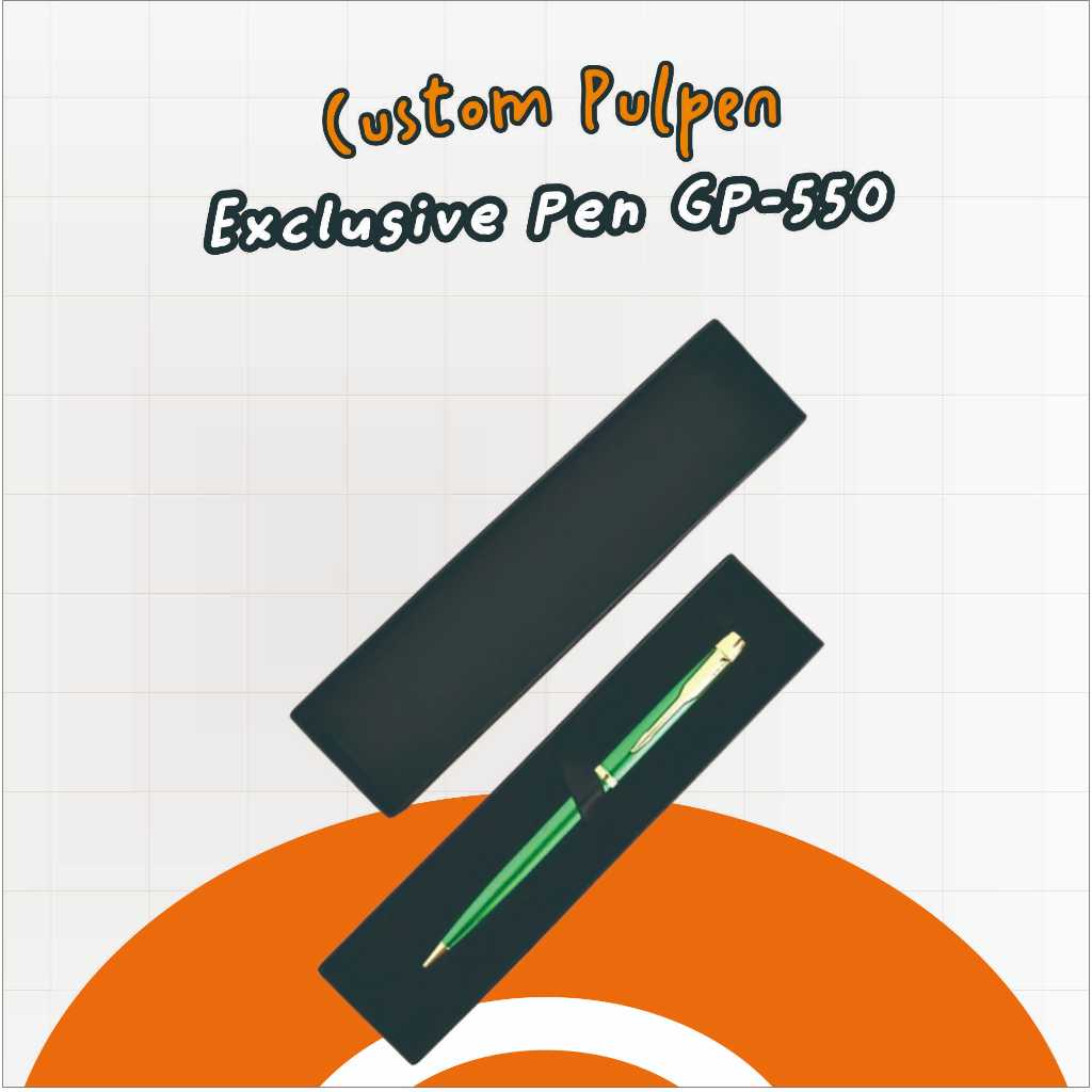 

Pulpen Eksklusif Bahan Metal | Pulpen untuk Souvernir atau Merchandise Acara | FREE GRAFIR NAMA DAN LOGO | - Exclusive Pen GP-550