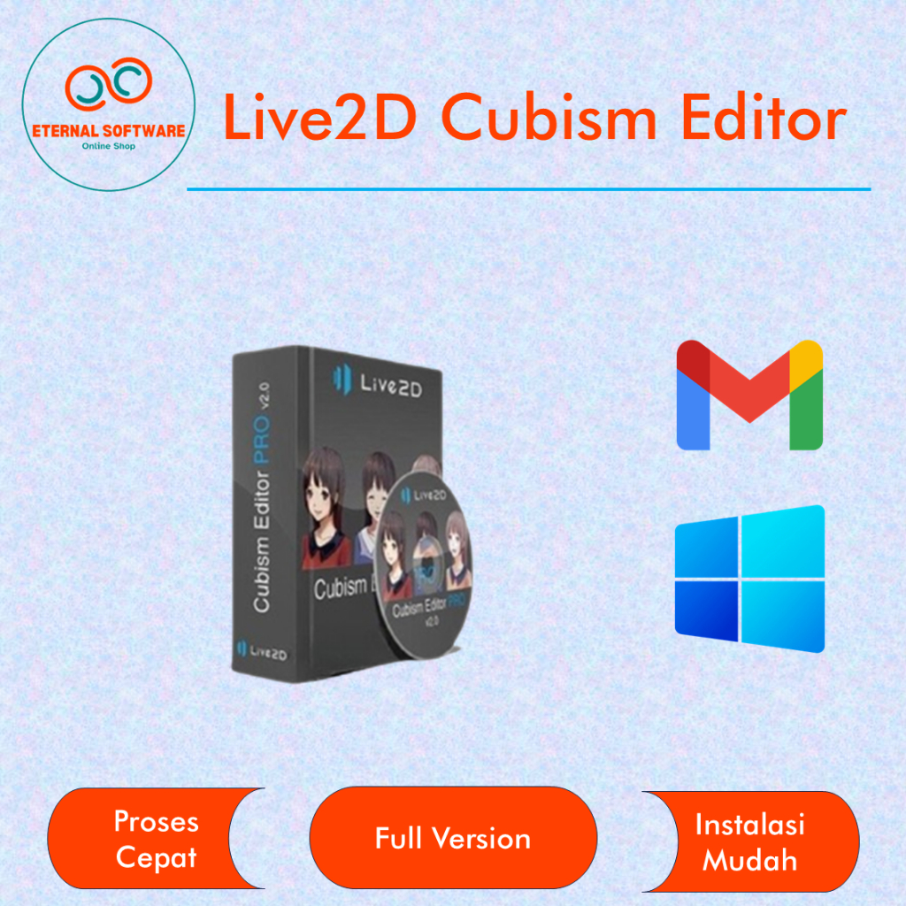 Live2D Cubism Editor Full Version Software Rigging Model Vtuber Full Lisensi Lifetime