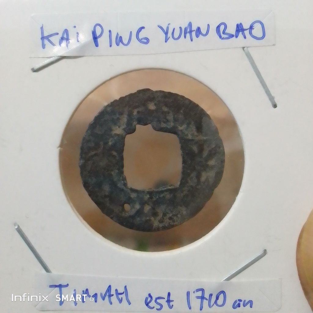 koleksi koin kuno pitis timah kai ping yuan bao