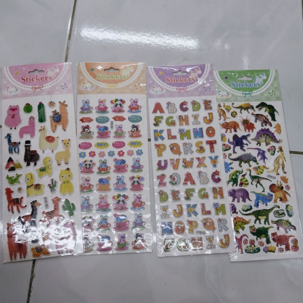 

[COD] Stiker Anak Motif Hewan / Huruf