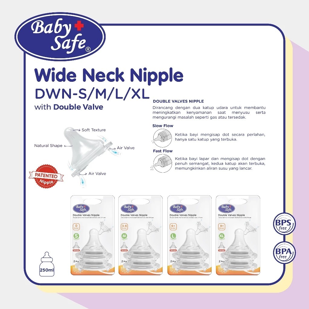 Baby safe Double Valves - Baby safe Dot/Baby safe nipple