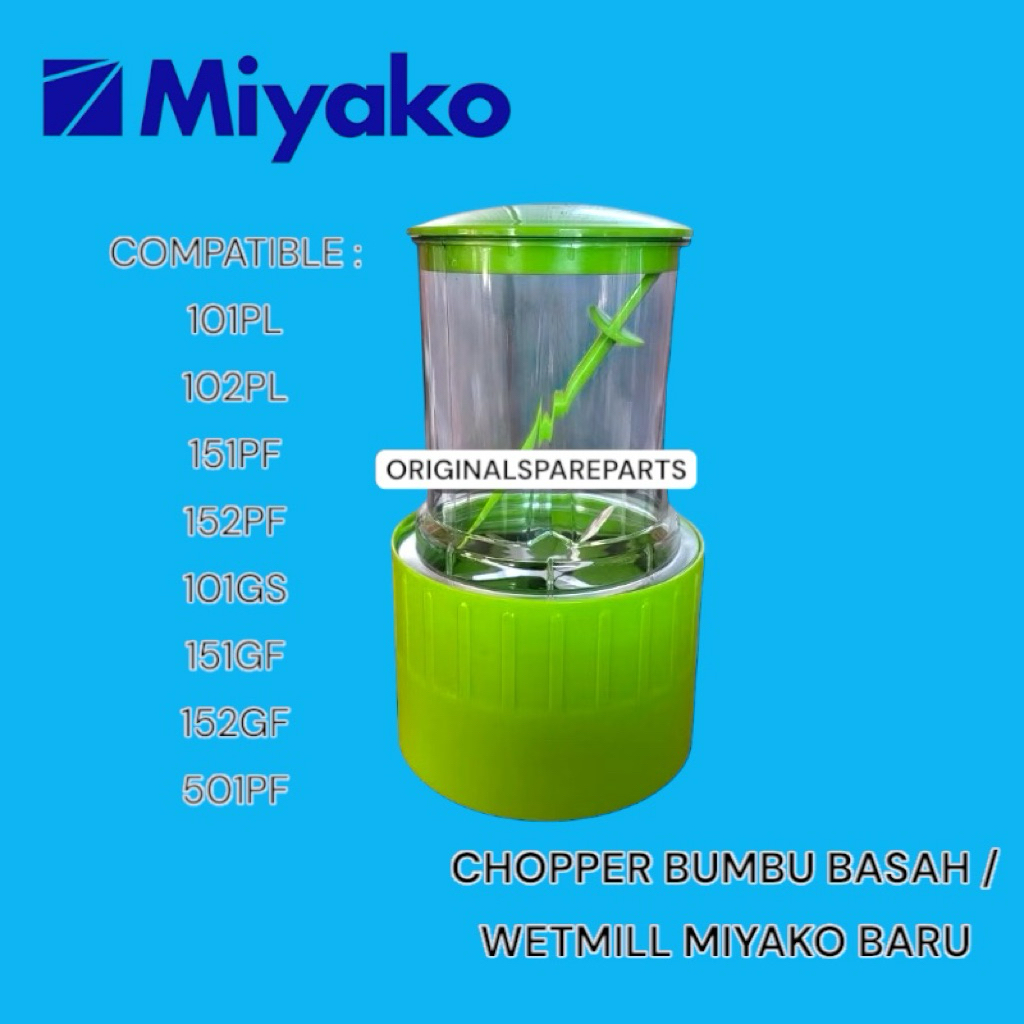 CHOPER/CHOPPER SET BLENDER BUMBU BASAH MIYAKO SET / GILINGAN BUMBU BLENDER MIYAKO SET / WET MILL BLE