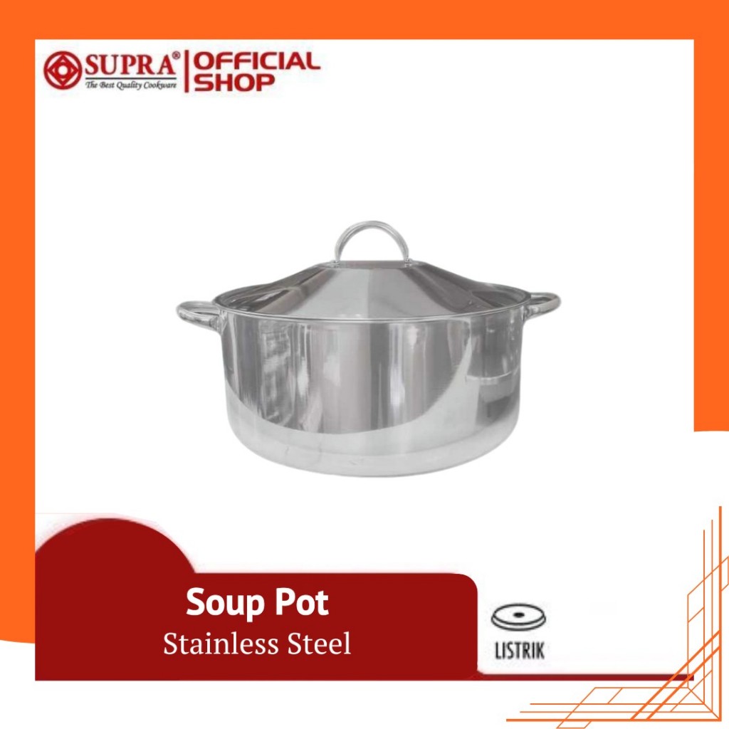 Panci Soup/Panci Jumbo/Panci Stainless/Soup Pot 28cm, 32 cm, 36 cm Supra
