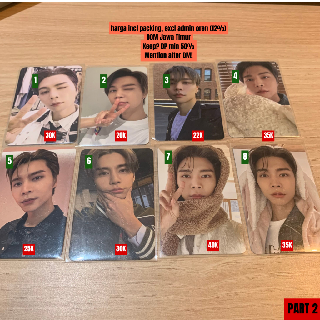 

[CLEARANCE SALE] Photocard PC aab JOHNNY SUH NCT 127 - PART 2 ((WALK, GOLDEN AGE, AY-YO, NCT HOME, 2BADDIES, NCT CCOMAZ, FACT CHECK)